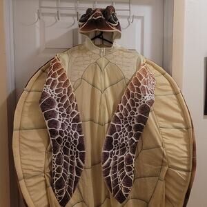 Halloween Costume Kids Sea Turtle One Piece Full Zip Hood SZ XL Child 16